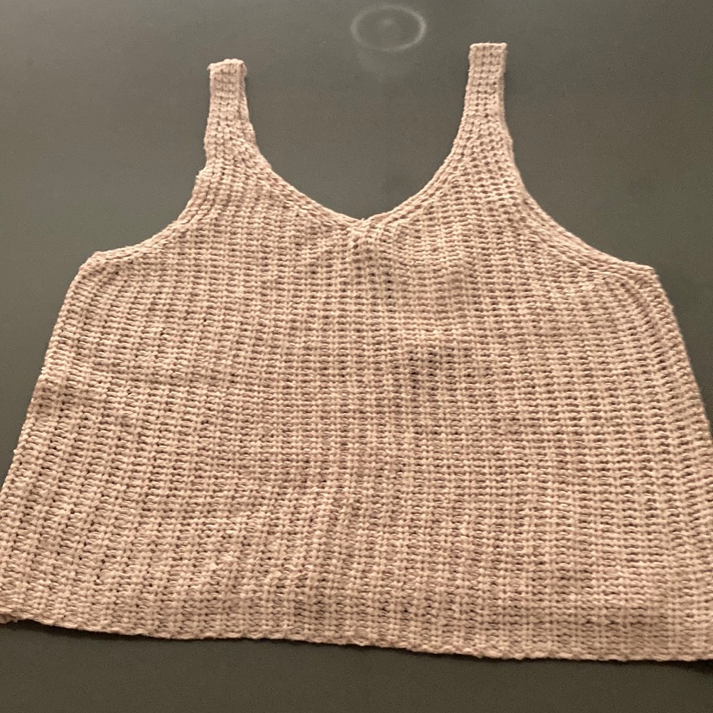 Knitted Tank top women’s size L by Moon & Madison